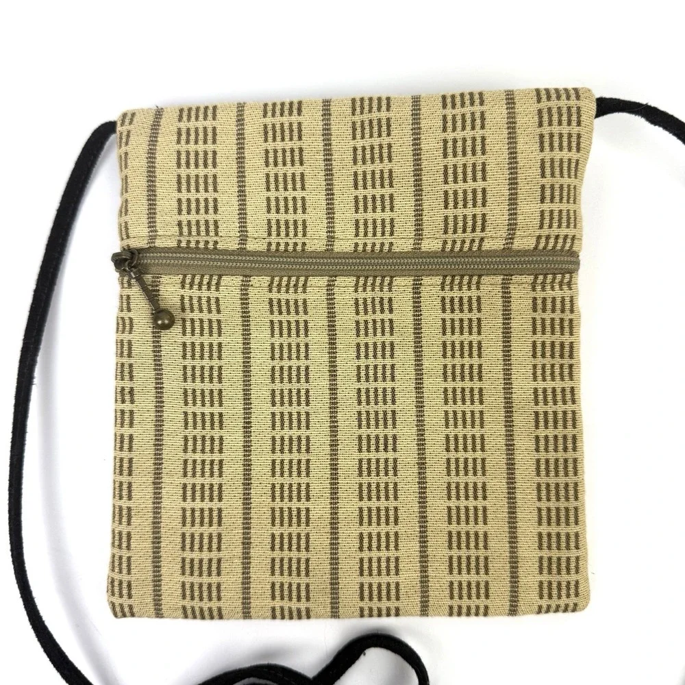 Maruca Crossbody Bag‎ Tapestry Handbag Handmade In USA Small Purse Tan Brand New